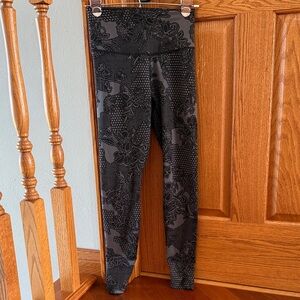 Nike Black Floral Patterned Leggings